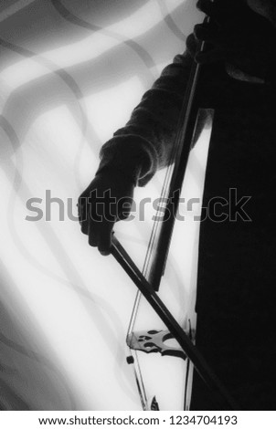 Similar – Image, Stock Photo Music 3 Double bass Sound