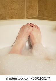 Playing Footsie In A Bubble Bath