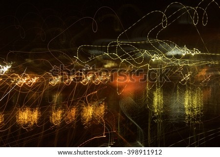 Similar – Image, Stock Photo When it gets dark on the Rhine I