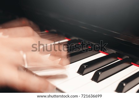 playing piano