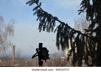 playing in the rain