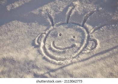 Playing In The Snow, Writing In The Snow. Drawing In The Snow.