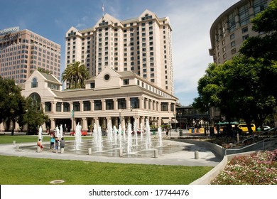 Plaza de Cesar Chavez is a small park in Downtown San Jose, California, USA, named after Cesar Chavez in 1993.