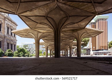 Plaza De Colon - Pergola De Setas In Madrid, Spain