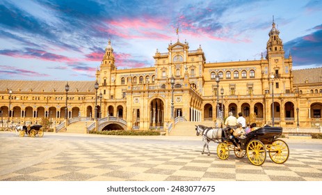 Plaza de Espana, Sevilla, Spain  - Powered by Shutterstock