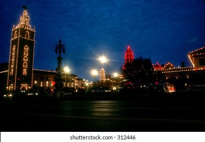 The Plaza In Kansas City, Missouri. Thousands Of People Come Out For The Lighting Of The Lights.