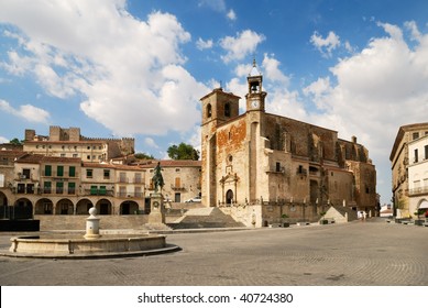 Plaza Mayor In Trujillo, Spain