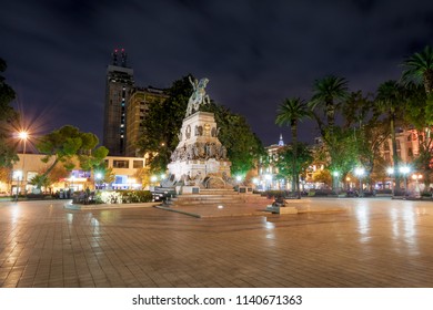 Plaza San Martin At Night - Cordoba, Argentina