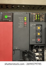 PLC. programmable logic controller  Mitsubishi Melsec 