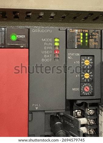 PLC. programmable logic controller  Mitsubishi Melsec 
