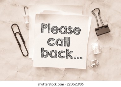 please call me back meaning in telugu