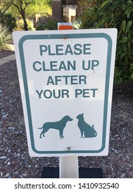 Please Clean After Your Pet Sign Stock Photo 1410932540 | Shutterstock