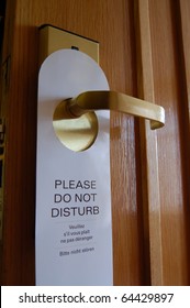 Please Do Not Disturb Sign