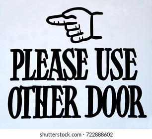 Please Use Other Door Images Stock Photos Vectors