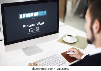 Computer Please Wait Images, Stock Photos & Vectors | Shutterstock