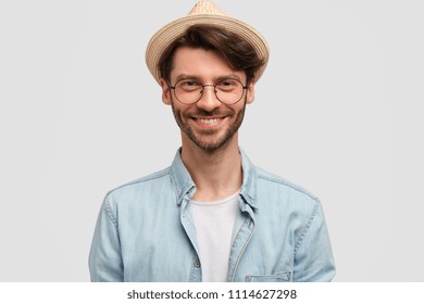 Happy Millennial Caucasian Guy Wear Glasses Stock Photo 1548802688 ...