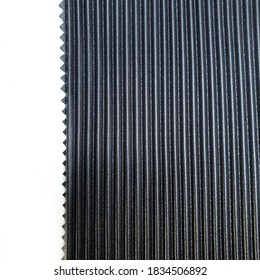 Pleated Leather Look Fabric Close-Up Industrial Material Textile