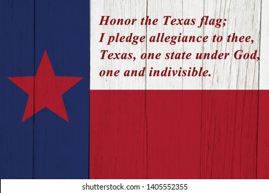 Pledge Allegiance Texas State Flag On Stock Photo 1405552355 | Shutterstock