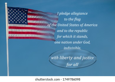 Pledge Of Allegiance Under A Magnifying Glass