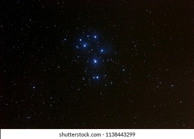 Pleiades Constellation Above The Czech Republic