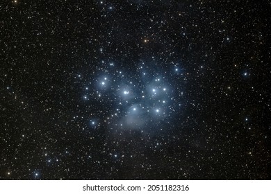 Pleiades Star Cluster M45 Deep Space Object