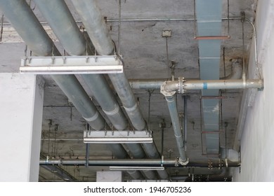 Plenty Of Metal Pipes Under The Ceiling Makes Us Wonder What These Pipes Are For.