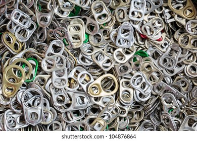 Plenty of ring-pulls, may be used as background