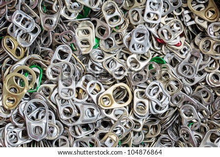 Plenty of ring-pulls, may be used as background