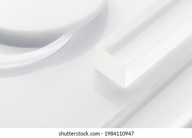 Plexiglas and shape of different shapes
