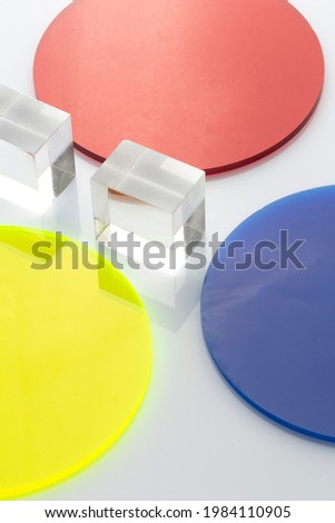 Plexiglas and shape of different shapes