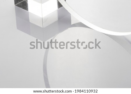 Plexiglas and shape of different shapes
