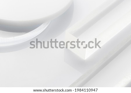 Plexiglas and shape of different shapes