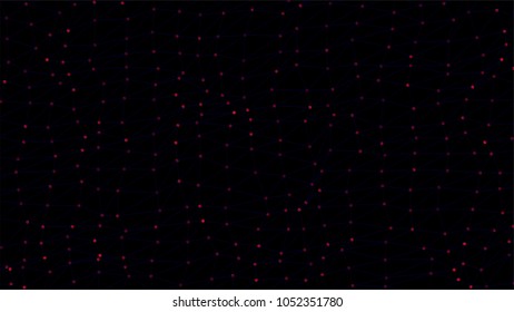 Plexus of abstract lines, triangles and dots. Loop animations. Abstract background of technology network. Animation of rotation and flying abstract lines and flicker color dots - Powered by Shutterstock - Get 15% off with code: PIKWIZARD15