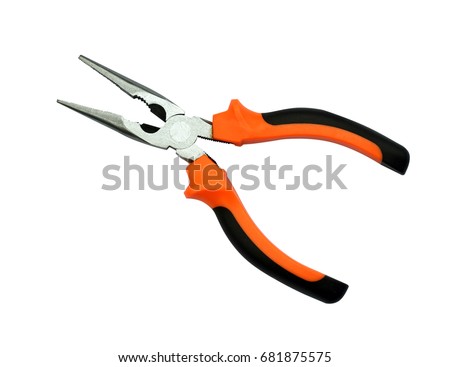 Pliers tool pliers on a white background.