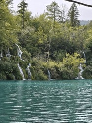 The Plitvice Lake And A Little Waterfalls