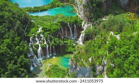 Similar – Image, Stock Photo Plitvice Lakes National Park is one of the oldest and largest national parks in Croatia. This photo is taken in July, 2023.