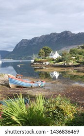 Plockton, Scotland - 23rd March, 2018:A View Of The Village And Of Loch Carron.