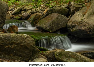Plomnica creek near Karpacz town in spring soon fresh morning - Shutterstock ID 2173604871