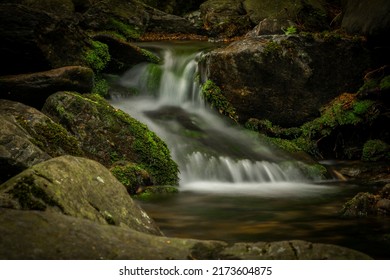 Plomnica creek near Karpacz town in spring soon fresh morning - Shutterstock ID 2173604875
