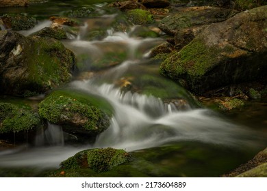 Plomnica creek near Karpacz town in spring soon fresh morning - Shutterstock ID 2173604889