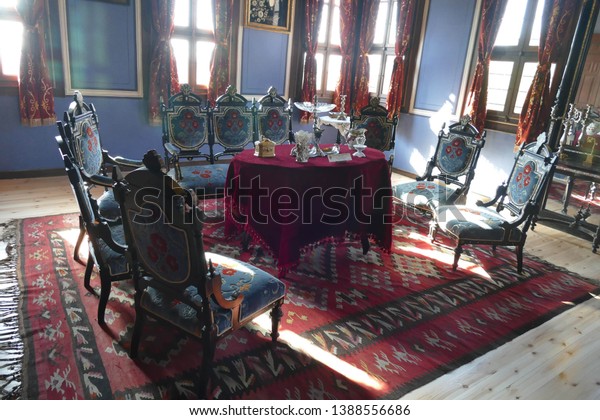 Plovdiv Bulgaria Apr 17 2019 Table Royalty Free Stock Image