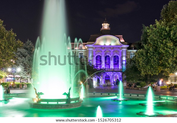 Plovdiv Bulgaria August 25 2019 Night Stock Photo (Edit Now) 1526705312