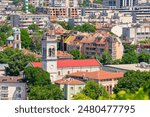 Plovdiv, Bulgaria. View of the St Louis Catholic Cathedral built in the 1850s