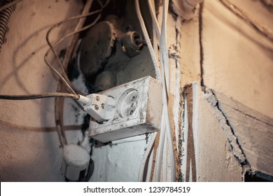 Plug And Socket, Old Electrical Wiring In The House