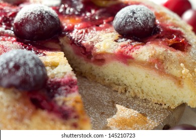 Plum Cake With Powdered Sugar 