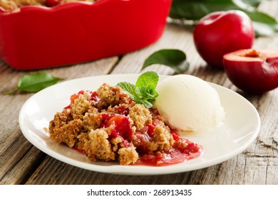 Plum Crumble.