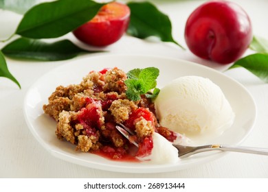 Plum Crumble.