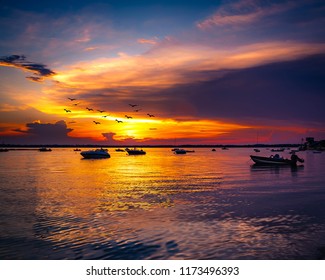 Plum Island Massachusetts At Sunset