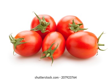 Plum Tomatoes Isolated