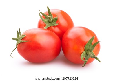 Plum Tomatoes Isolated